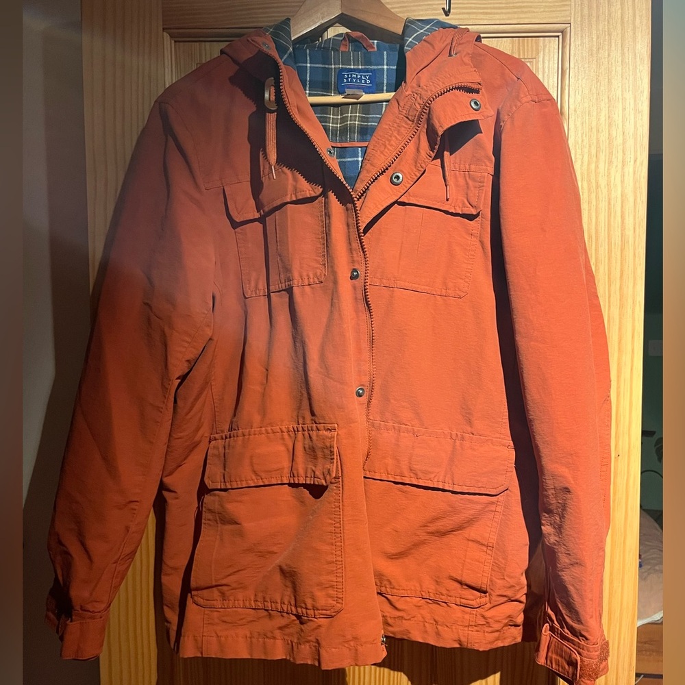 Simply Styled Orange Utility Jacket